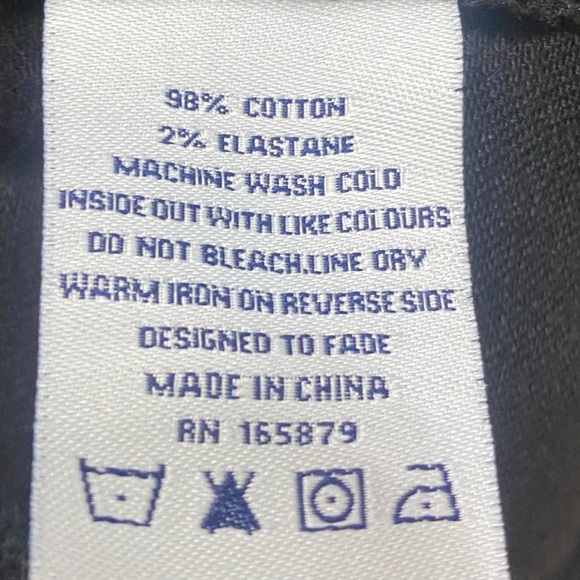 Saint Morta Sideline Distressed Skinny Jeans Men’s 34 Black/ Red Tartan - Picture 13 of 15